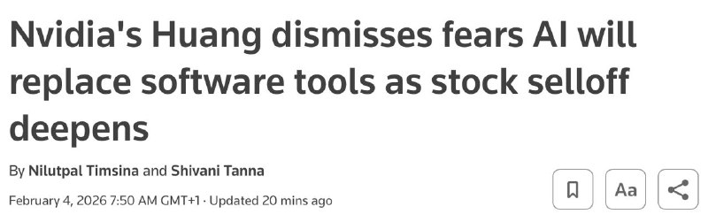 2026-02-05_輝達黃仁勳駁斥AI將取代軟體工具的擔憂因軟體股拋售潮加深.jpg