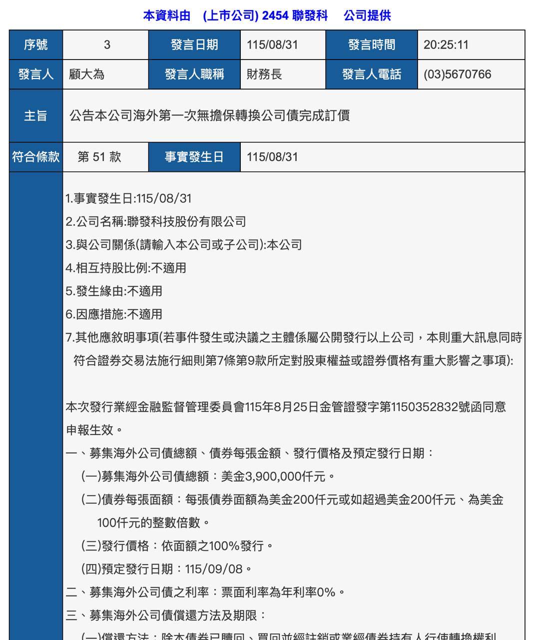 2026-08-31_聯發科_海外第一次無擔保轉換公司債完成訂價.jpg500